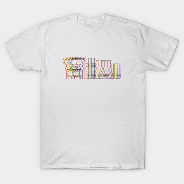 Beaker Science Pun - Pride Rainbow Edition T-Shirt by MonkeyButlerDesigns
